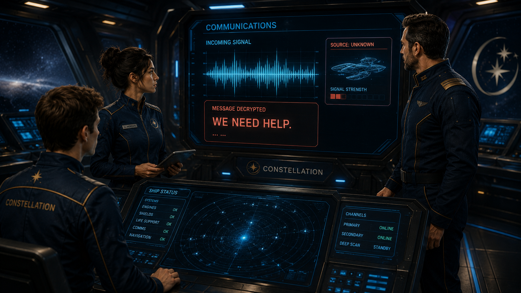 Constellation receives a weak signal